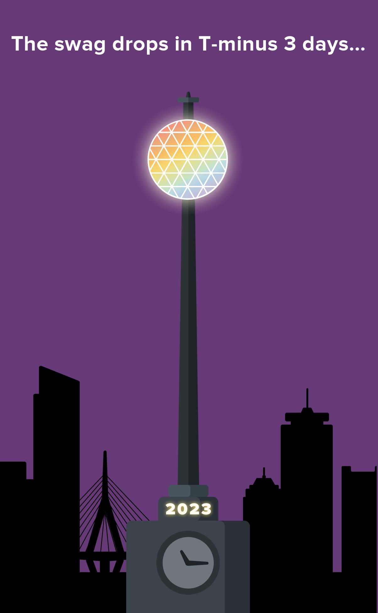 Join Litmus' New Years Eve Ball Drop fun! Come back on January first to enter to win some 
Litmus Swag.